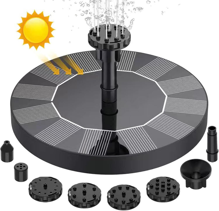 Solar Fountain Pump – Floating Water Fountain for Pond & Pool | Outdoor Solar Water Feature with Spray Nozzles Neriona