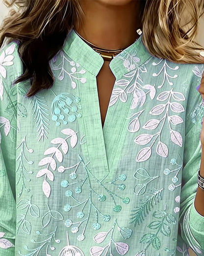 Lillian – Floral V-Neck Blouse | Lightweight Dressy Top For Everyday Elegance Blouses & Shirts Neriona