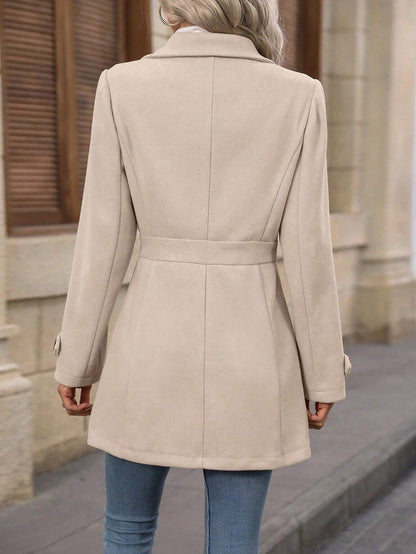 Camille – Belted Trench Coat | Tailored Double-Breasted Jacket For Timeless Elegance Neriona
