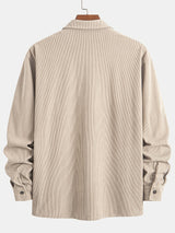 Elias – Ribbed Shacket Jacket | Men's Shirt Jacket for Everyday Layering & Fall Wear