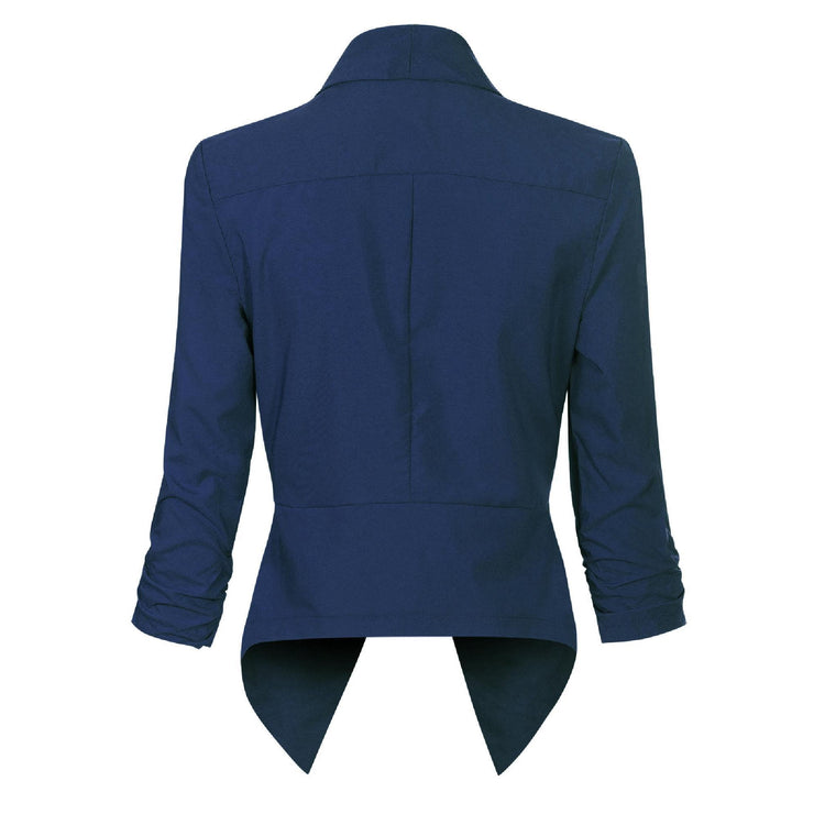 Vivienne | Open-Front Draped Blazer