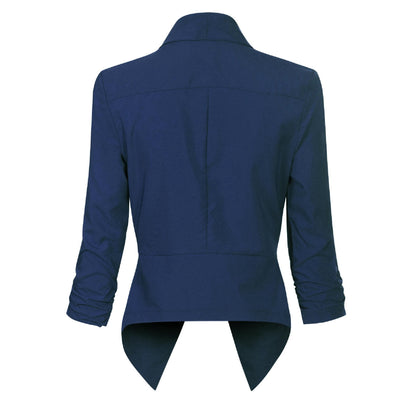 Vivienne | Open-Front Draped Blazer