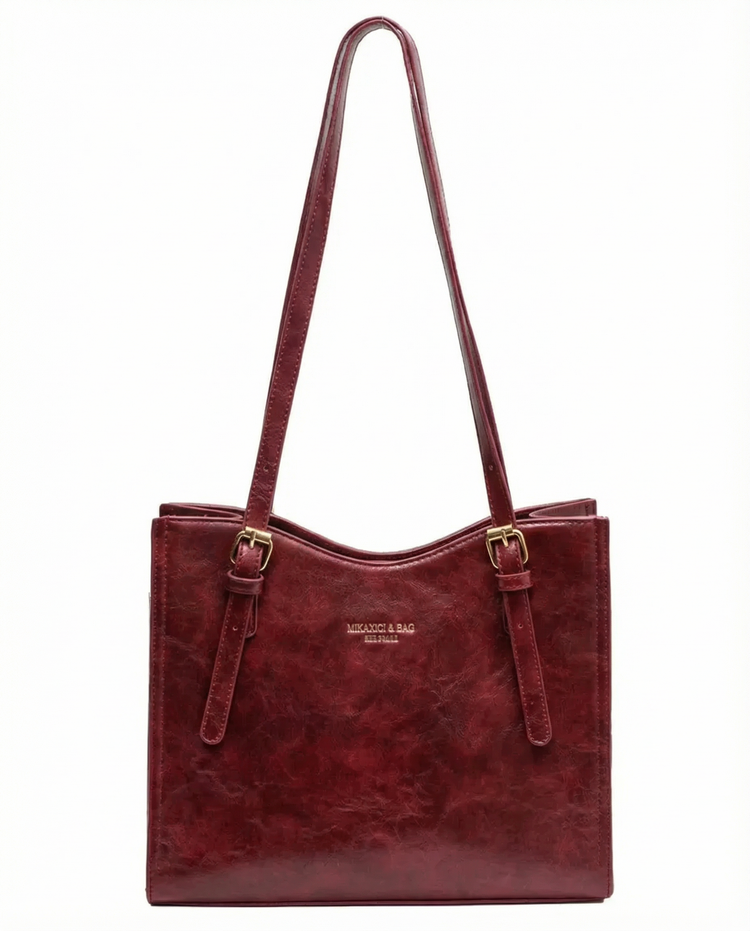 Elena – Leather Tote Bag | Large Everyday Shoulder Handbag For Women