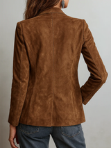 Jana – Suede Blazer | Button-Up Jacket For Timeless Everyday Elegance Women > Jacket Neriona