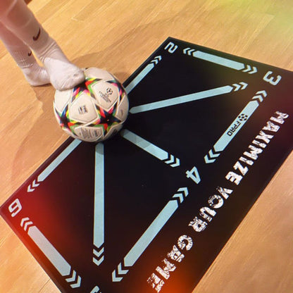 Football Pro Training Mat - Home Soccer Practice System | Ball Control, Dribbling & Skill Training Program for Young Players Neriona
