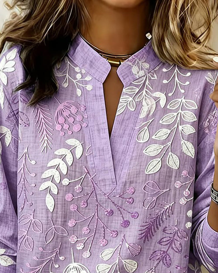 Lillian – Floral V-Neck Blouse | Lightweight Dressy Top For Everyday Elegance Blouses & Shirts Neriona