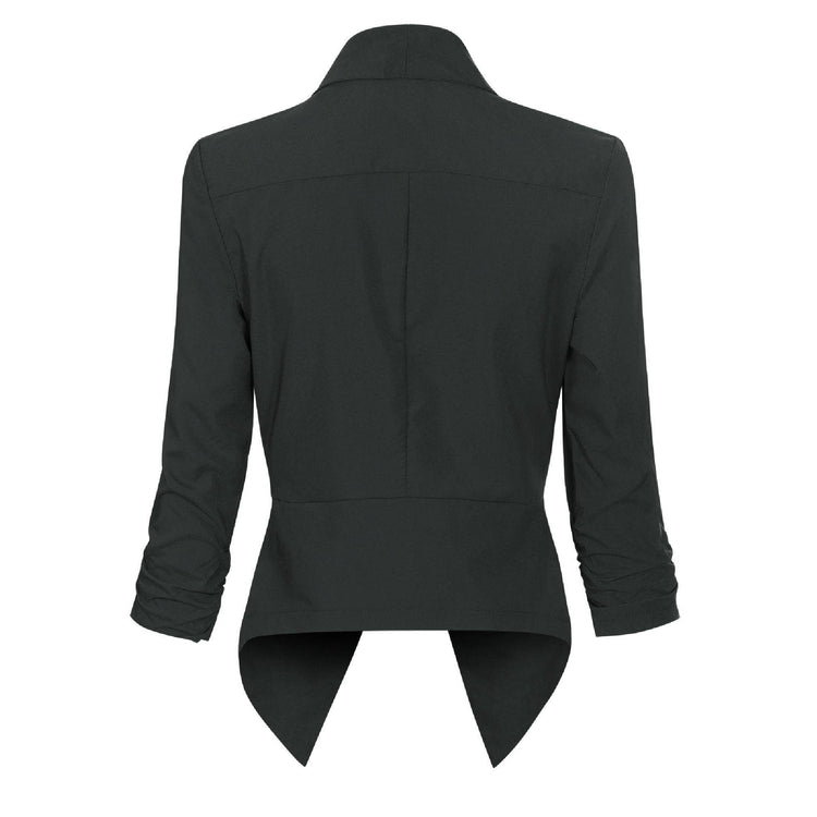 Vivienne | Open-Front Draped Blazer