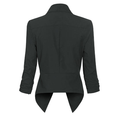 Vivienne | Open-Front Draped Blazer