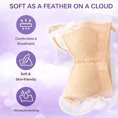 BellaEase – Front Closure Lifting Bra | Wireless Cotton Comfort Bra For Everyday Support Neriona Beige 44 Bra
