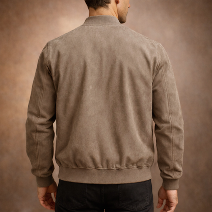 Jason – Suede Bomber Jacket | Lightweight Smart Casual Jacket For Everyday Wear Neriona