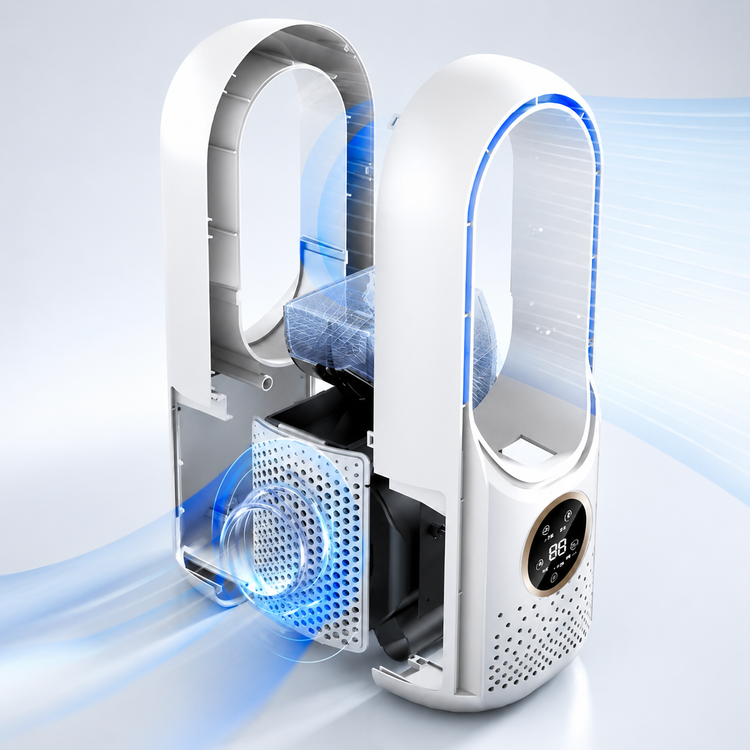 ArcticFlow™ Personal Air Cooler – Portable Air Conditioner | Modern Comfort for Bedrooms, Desks & Apartments