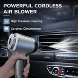 Cordless Car Vacuum – Strong Suction & Air Blower | Portable Handheld Cleaner For Car, Home And Tight Spaces With USB Charging Neriona