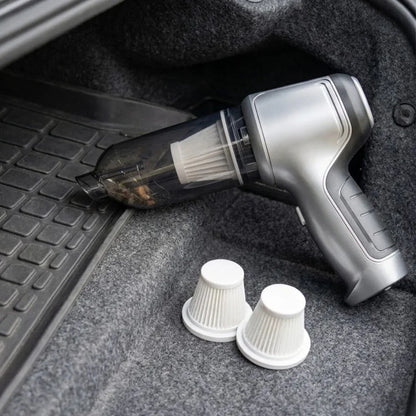 Cordless Car Vacuum – Strong Suction & Air Blower | Portable Handheld Cleaner For Car, Home And Tight Spaces With USB Charging Neriona Vacuum Cleaner + 2 HEPA Filters
