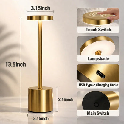Cordless Table Lamp – Cozy Light With Clean Design | Rechargeable Lamp For Home Or Dining With Soft Lighting Neriona