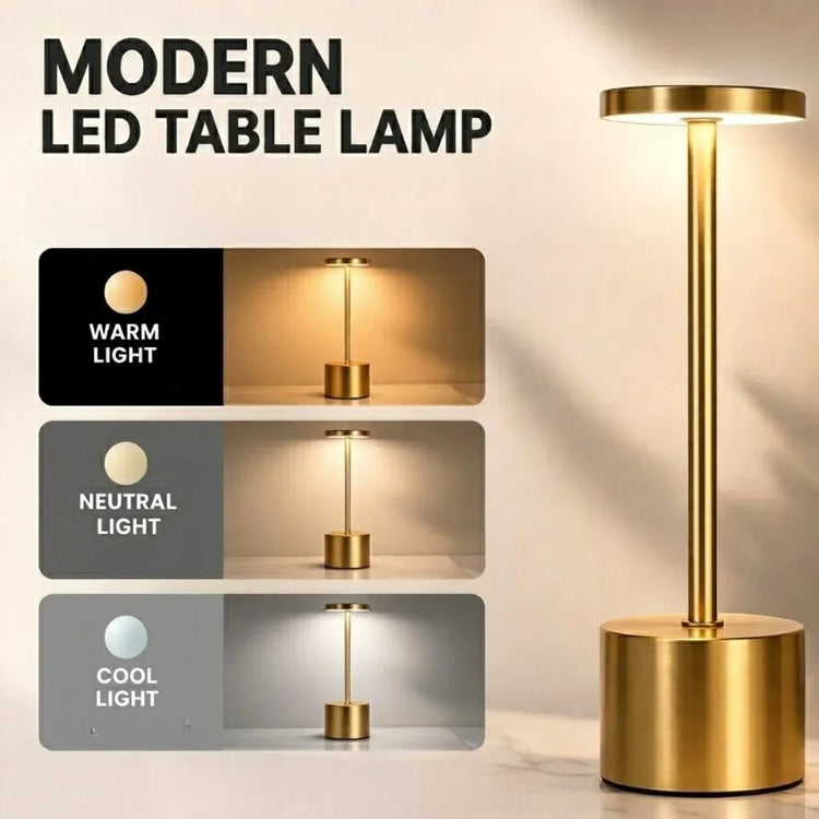 Cordless Table Lamp – Cozy Light With Clean Design | Rechargeable Lamp For Home Or Dining With Soft Lighting Neriona