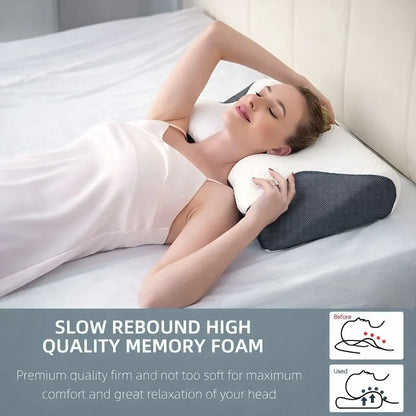 CloudRest – Cervical Memory Foam Pillow | Ergonomic Contour Pillow for Side Sleepers Neriona