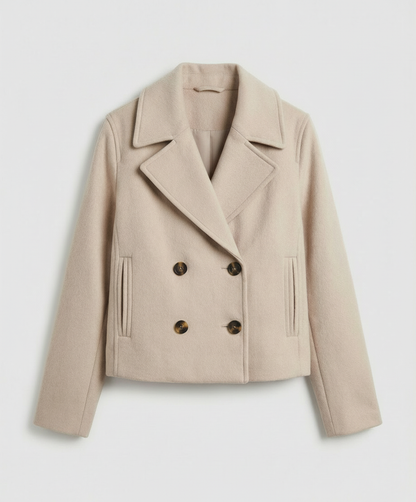 Charlotte – Cropped Double-Breasted Jacket | Classic Short Jacket For Everyday Elegance Neriona