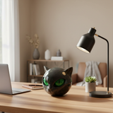 Velora – Black Cat Head Sculpture | Modern Resin Cat Statue For Home & Desk Decor
