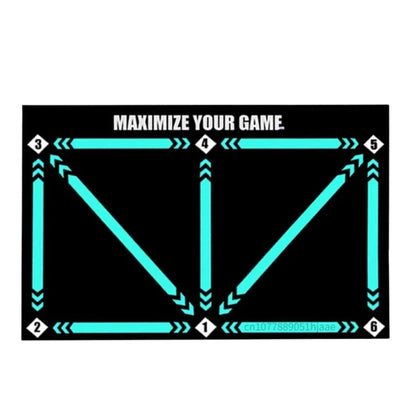 Football Pro Training Mat - Home Soccer Practice System | Ball Control, Dribbling & Skill Training Program for Young Players Neriona
