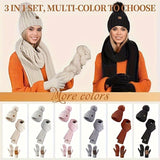 Nolan – Winter Hat Scarf Gloves Set | 3-Piece Knit Set With Touchscreen Gloves Neriona