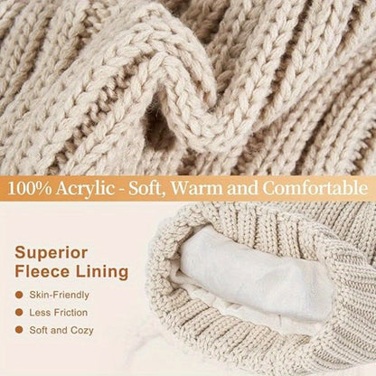 Nolan – Winter Hat Scarf Gloves Set | 3-Piece Knit Set With Touchscreen Gloves Neriona
