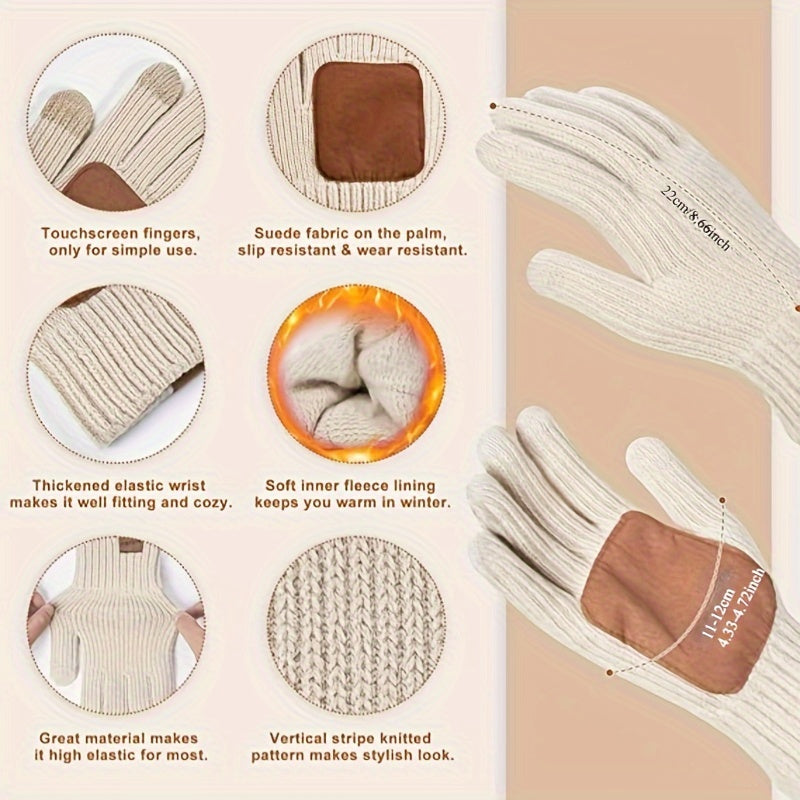 Nolan – Winter Hat Scarf Gloves Set | 3-Piece Knit Set With Touchscreen Gloves Neriona