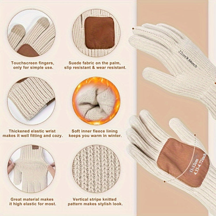 Nolan – Winter Hat Scarf Gloves Set | 3-Piece Knit Set With Touchscreen Gloves Neriona