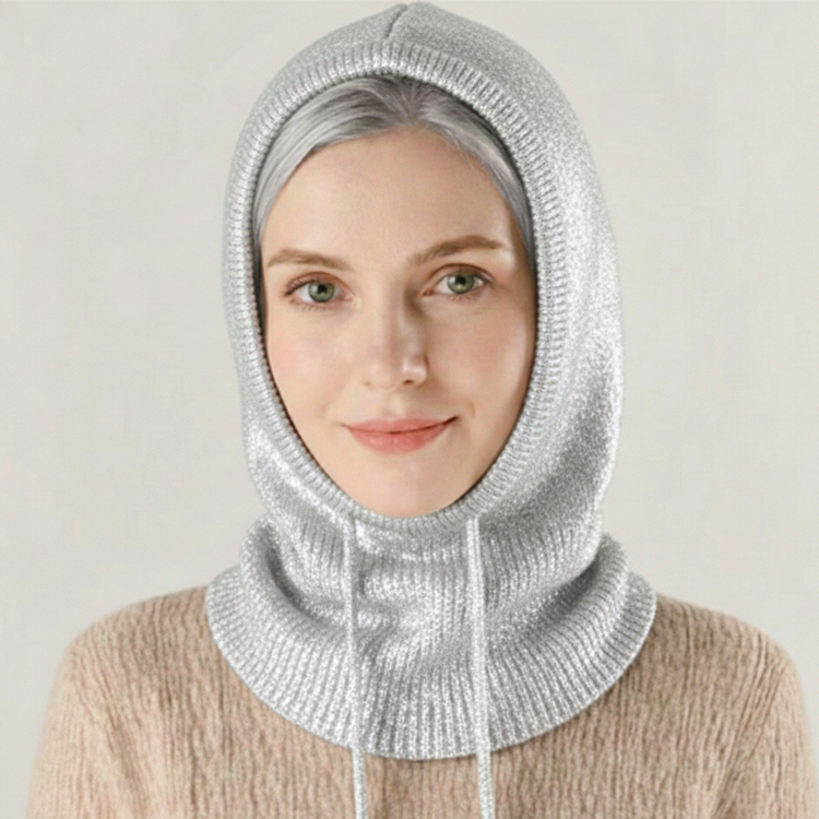 Elvane – Cashmere-Blend Knit Beanie | Adjustable Warm Winter Hat For Everyday Wear Neriona Silver