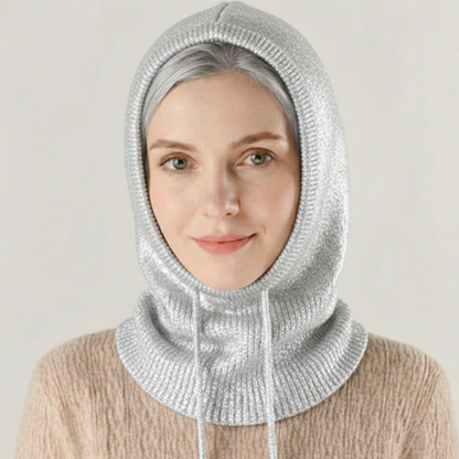 Elvane – Cashmere-Blend Knit Beanie | Adjustable Warm Winter Hat For Everyday Wear Neriona Silver