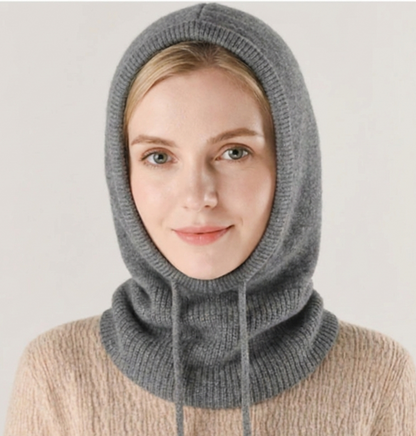 Elvane – Cashmere-Blend Knit Beanie | Adjustable Warm Winter Hat For Everyday Wear Neriona Gray