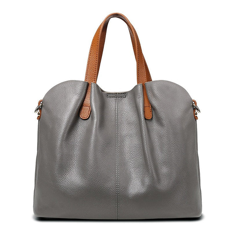 Isadora – Genuine Leather Handbag | Women's Cowhide Tote Bag Handbags Neriona Gray