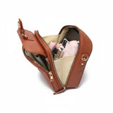 Dorian – Leather Crossbody Bag | Men's Compact Shoulder Bag With Multiple Zipper Pockets Crossbody Bag Neriona