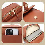 Dorian – Leather Crossbody Bag | Men's Compact Shoulder Bag With Multiple Zipper Pockets Crossbody Bag Neriona