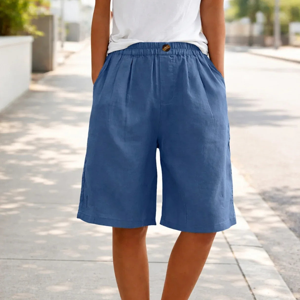Elea - Comfort Summer Shorts Neriona Blue