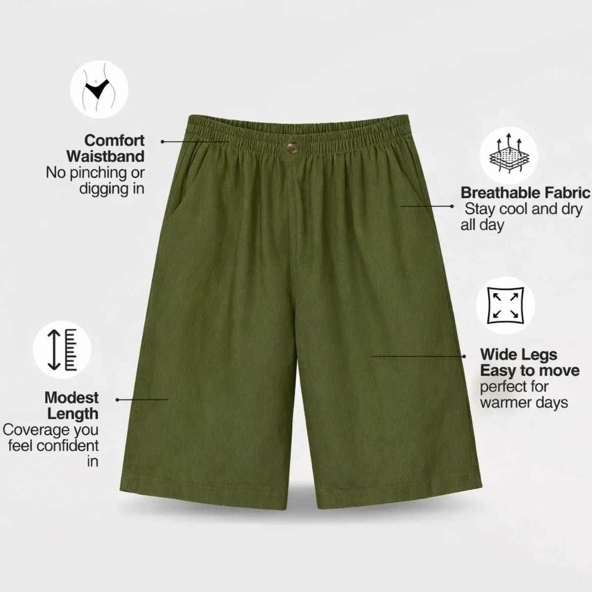 Elea - Comfort Summer Shorts Neriona