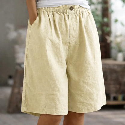 Elea - Comfort Summer Shorts Neriona Khaki