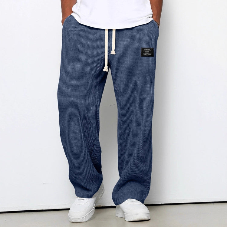Jason – Woven Jogger Pants | Lightweight Men's Sweatpants For Everyday Comfort Neriona Dark Blue
