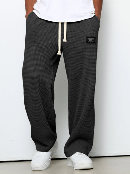 Jason – Woven Jogger Pants | Lightweight Men's Sweatpants For Everyday Comfort Neriona Black