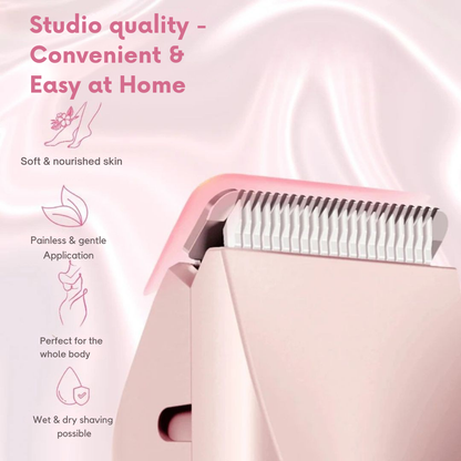 SilkTouch 2-in-1 Intimate Electric Bikini Trimmer | Cordless Wet & Dry Shaver For Women
