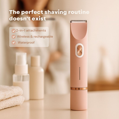 SilkTouch 2-in-1 Intimate Electric Bikini Trimmer | Cordless Wet & Dry Shaver For Women