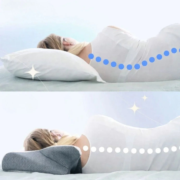 CloudRest – Cervical Memory Foam Pillow | Ergonomic Contour Pillow for Side Sleepers Neriona