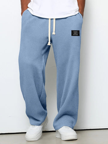 Ethan – Relaxed Drawstring Pants | Loose Fit Casual Pants For Everyday Comfort Trousers Neriona Sky Blue