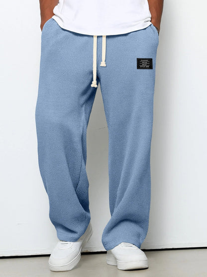 Ethan – Relaxed Drawstring Pants | Loose Fit Casual Pants For Everyday Comfort Trousers Neriona Sky Blue