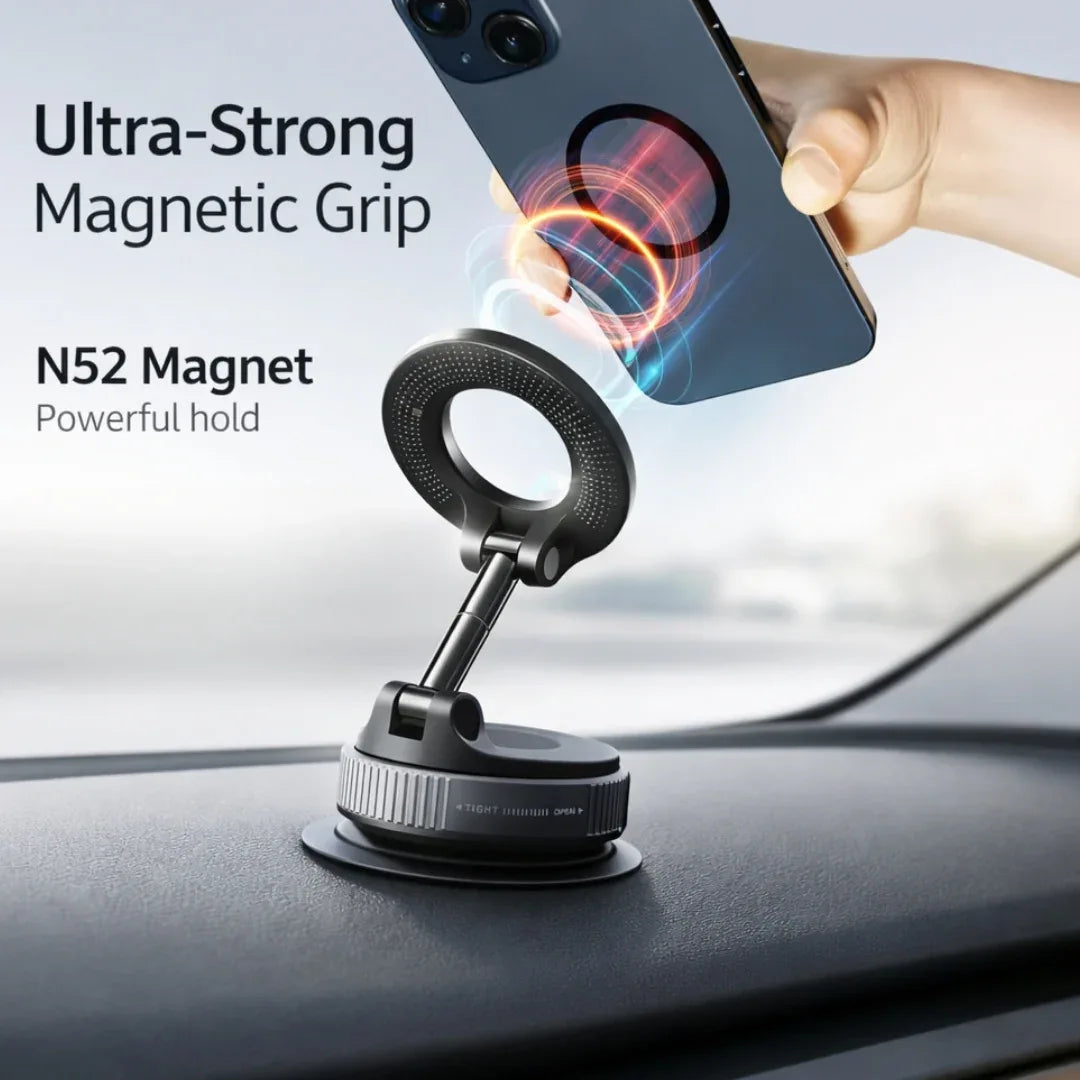 MagSafe Car Phone Mount - Vacuum Suction Holder for Dashboard & Windshield Neriona
