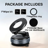 MagSafe Car Phone Mount - Vacuum Suction Holder for Dashboard & Windshield Neriona