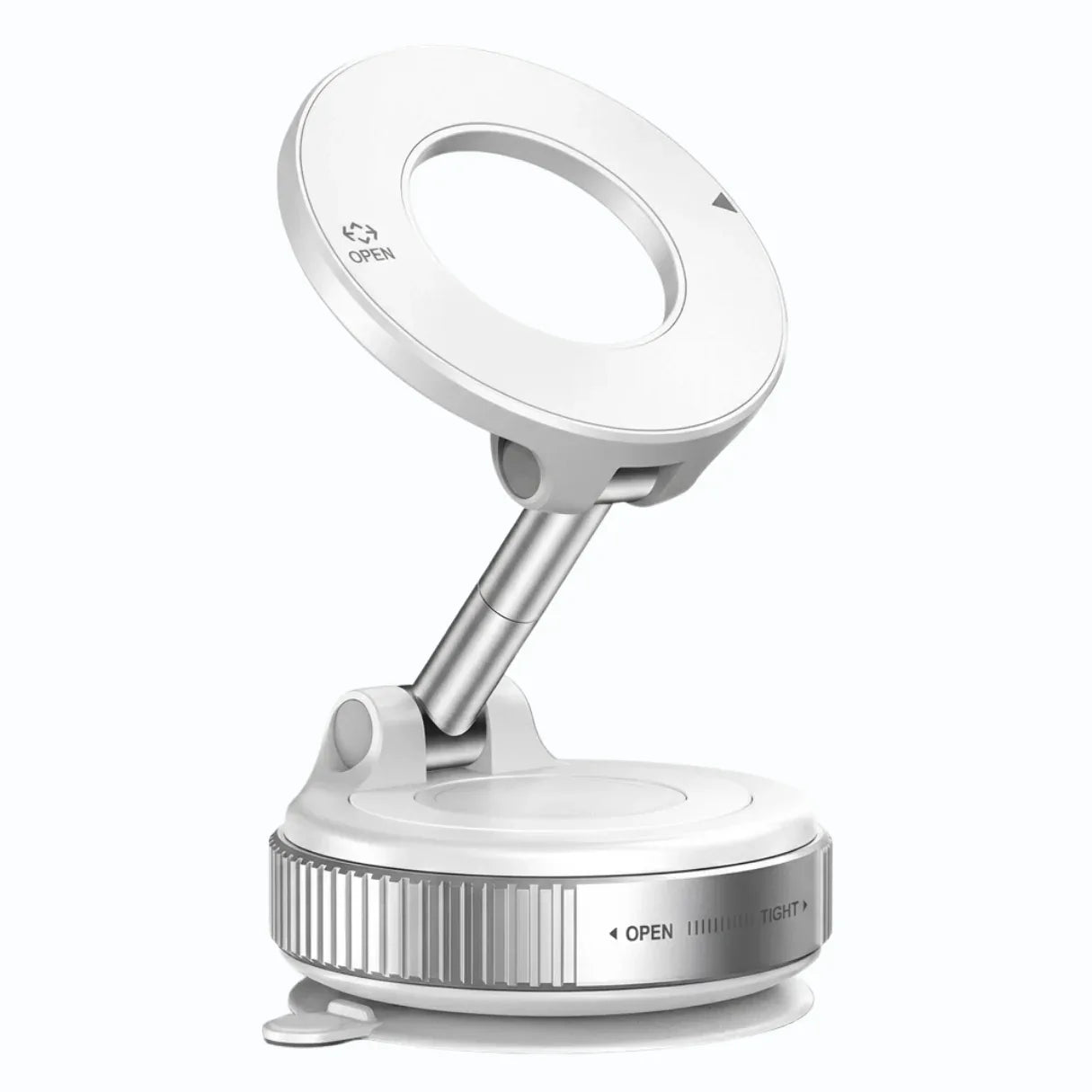 MagSafe Car Phone Mount - Vacuum Suction Holder for Dashboard & Windshield Neriona White
