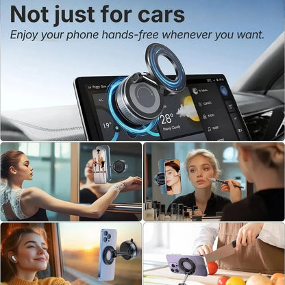 MagSafe Car Phone Mount - Vacuum Suction Holder for Dashboard & Windshield Neriona