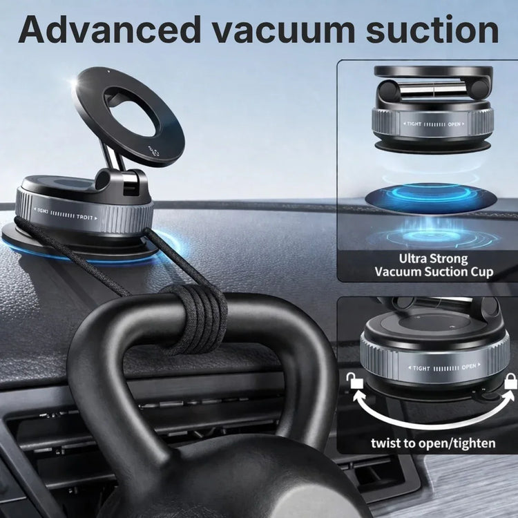 MagSafe Car Phone Mount - Vacuum Suction Holder for Dashboard & Windshield Neriona
