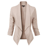 Vivienne | Open-Front Draped Blazer