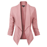 Vivienne | Open-Front Draped Blazer